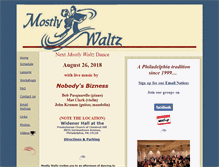 Tablet Screenshot of mostlywaltz.com